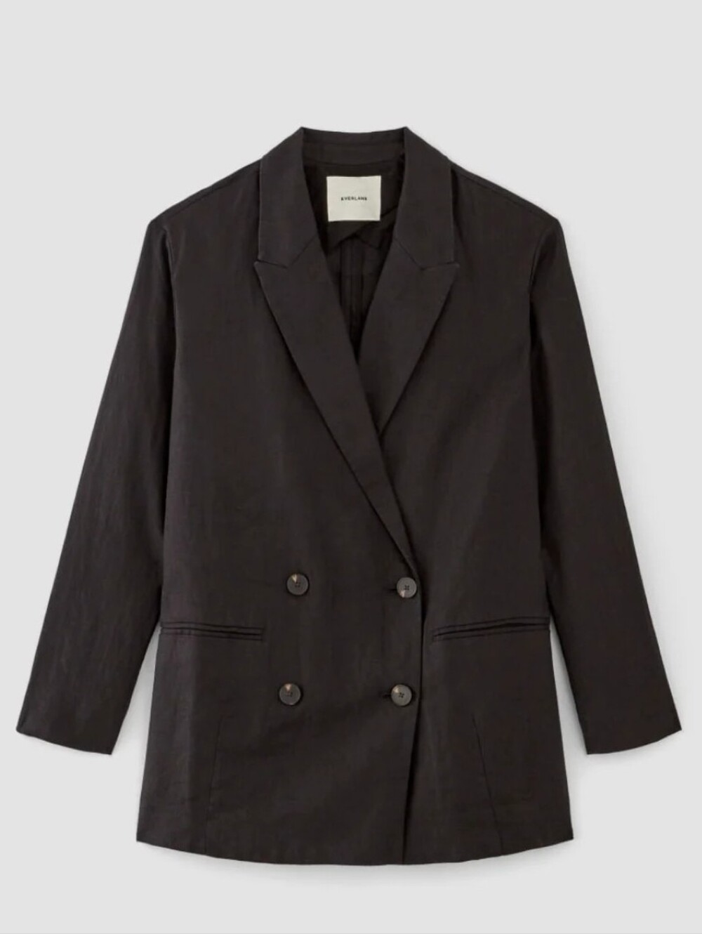 Everlane Black Double-Breasted Blazer